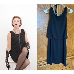 Fransa black under the knee dress. Size S